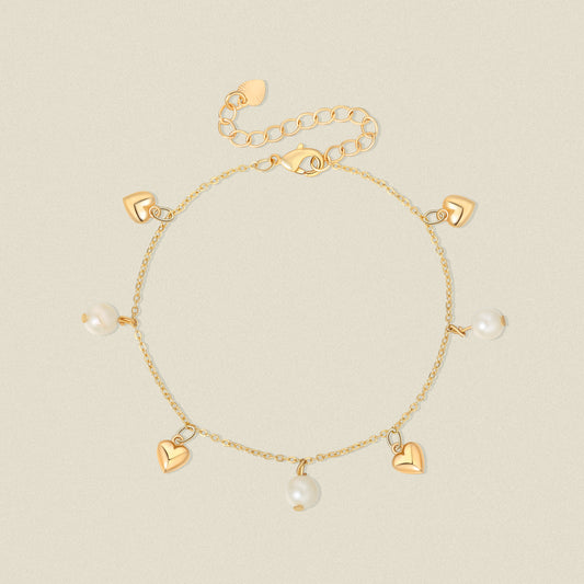 Love drops Pearl Bracelet