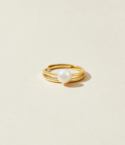 Solstice Pearl Stacker Ring